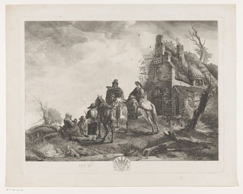 Prenten naar schilderijen door Philips Wouwerman by Jean Moyreau
