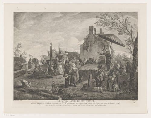 Prenten naar schilderijen door Philips Wouwerman by Jean Moyreau