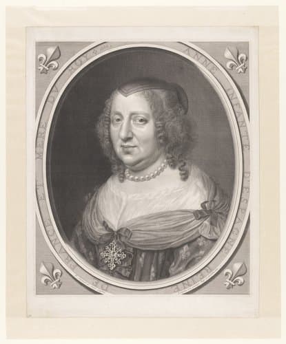 Portret van Anna van Oostenrijk by Robert Nanteuil