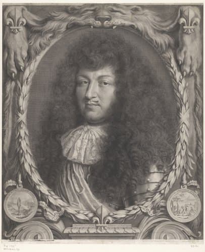 Portret van Lodewijk XIV by Robert Nanteuil