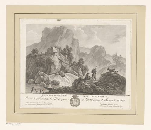 Gezicht op de bergen bij Alexandrië by Jeanne Deny