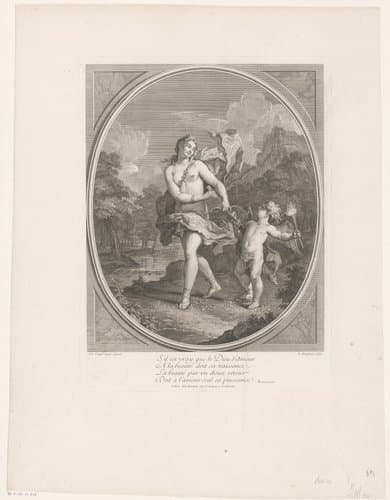 Venus neemt een pijl van Amor by Louis Desplaces