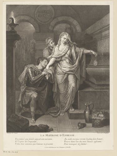 Weduwe van Ephese by Louis Desplaces