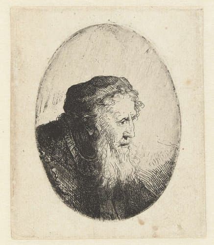 Oude man met baard by Ferdinand Bol