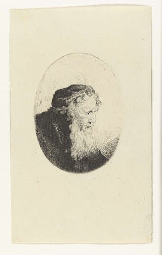Oude man met baard by Ferdinand Bol
