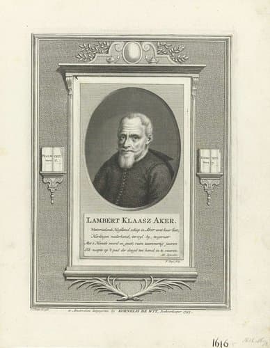 Portret van Lambert Klaasz Aker by Pieter Tanjé