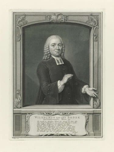Portret van Willem van den Broek by Pieter Tanjé