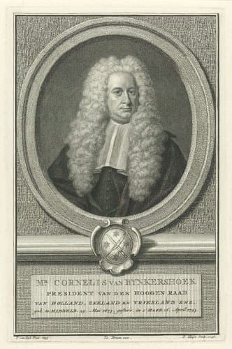 Portret van Cornelis van Bynkershoek by Pieter Tanjé