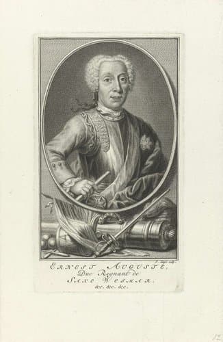 Portret van Ernst August I van Saksen-Weimar-Eisenach by Pieter Tanjé