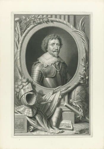 Portret van Frederik Hendrik by Pieter Tanjé