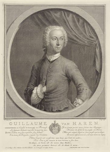Portret van Willem van Haren by Pieter Tanjé