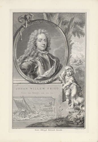 Portret van prins Johan Willem Friso van Oranje-Nassau by Pieter Tanjé