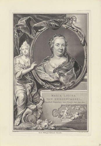 Portret van prinses Maria Louise van Oranje-Nassau by Pieter Tanjé