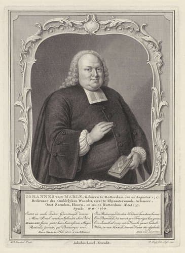 Portret van Johannes van Marle by Pieter Tanjé