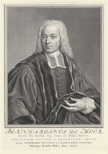 Portret van Bernhardinus de Moor by Pieter Tanjé