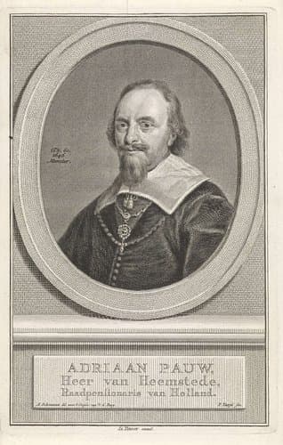 Portret van Adriaen Pauw op 60-jarige leeftijd by Pieter Tanjé