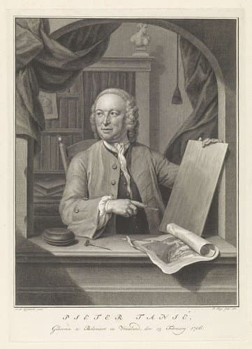 Portret van Pieter Tanjé by Pieter Tanjé