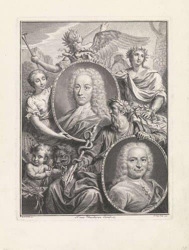 Portretten van Lorenz Heister en Hendrik Ulhoorn by Pieter Tanjé