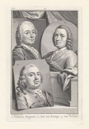 Portretten van Tibout Regters by Pieter Tanjé