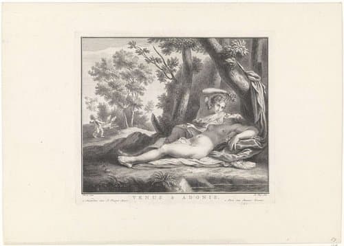 Venus en Adonis by Pieter Tanjé