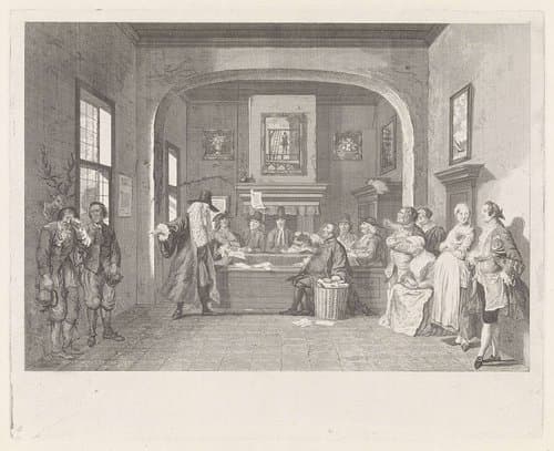 De boerenrechtbank te Puiterveen by Pieter Tanjé