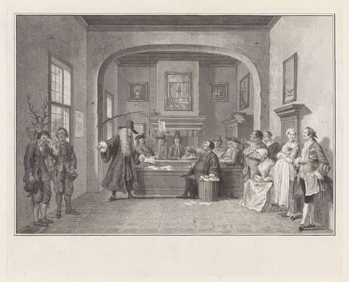 De boerenrechtbank te Puiterveen by Pieter Tanjé