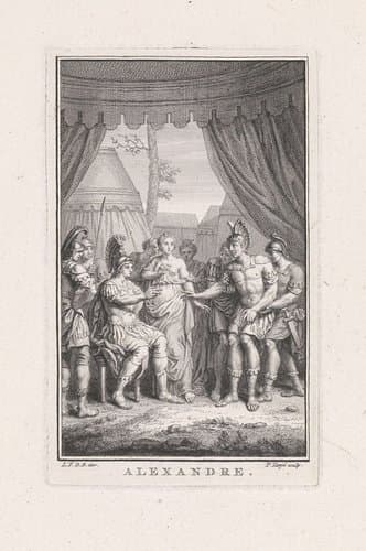 Alexander de Grote onder een baldakijn by Pieter Tanjé