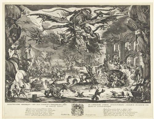 De verzoeking van de Heilige Antonius by Jacques Callot