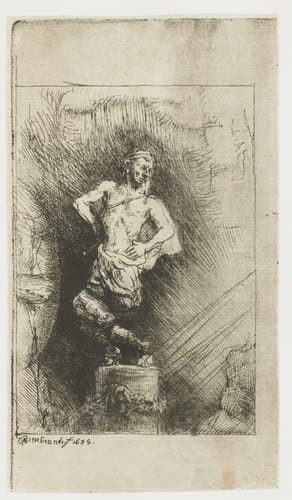 The image seen by Nebuchadnezzar by Rembrandt van Rijn