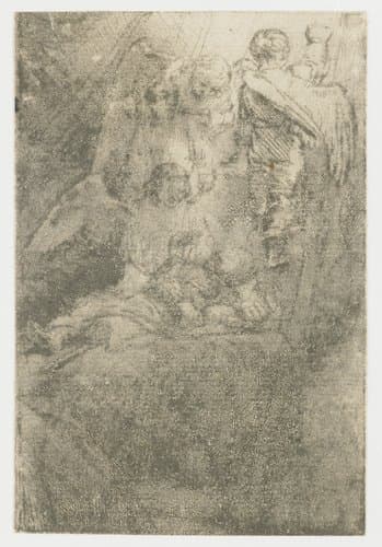 Jacob's ladder by Rembrandt van Rijn