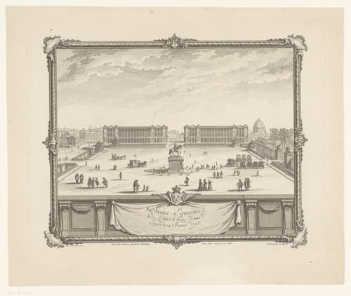 Statuë Equestre De Loüis le bien Aimé Erigée le 14 Fevrier 1763