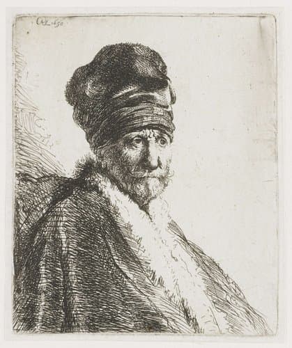 Man in a High Hat by Rembrandt van Rijn