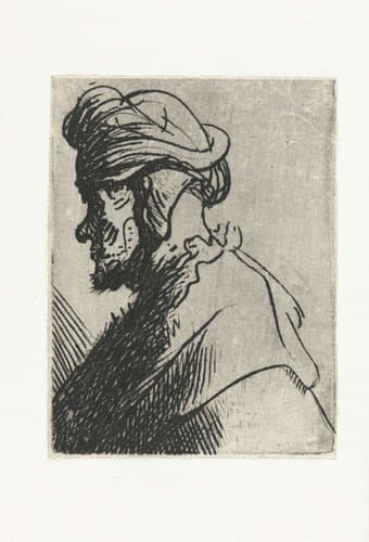 Man in cap bound around his chin by Rembrandt van Rijn