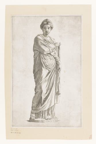 Standbeeld van een vrouw by Claude Mellan