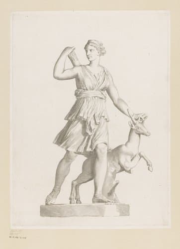 Standbeeld van Diana by Claude Mellan