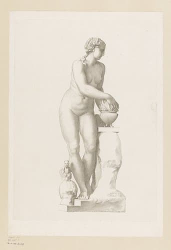 Standbeeld van Porcia by Claude Mellan