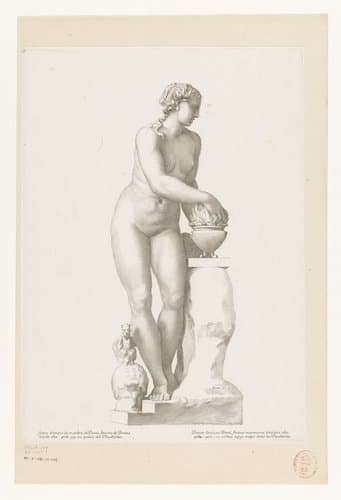 Standbeeld van Porcia by Claude Mellan