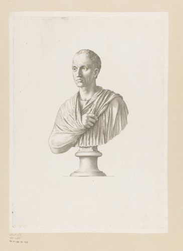 Buste van een Romeins senator by Claude Mellan