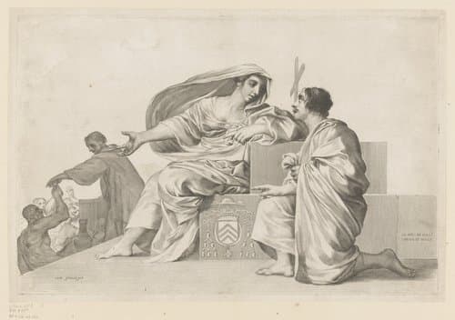 Allegorische voorstelling by Claude Mellan