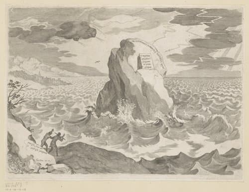 Allegorie tegen het pelegianisme by Claude Mellan