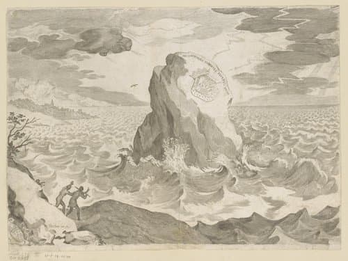 Allegorie tegen het pelegianisme by Claude Mellan