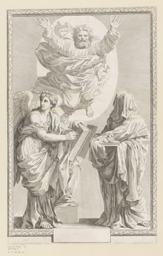 Titelpagina voor: Biblia Sacra, 1642 by Claude Mellan