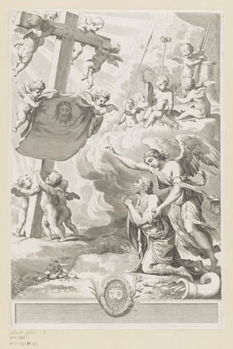 Titelpagina voor: Les Confessions de Saint Augustin, 1639 by Claude Mellan