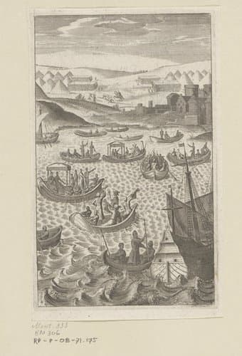 Vloot gondels by Claude Mellan