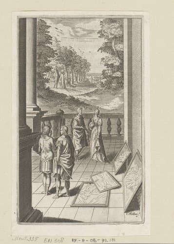 Radirobanes in gesprek met Argenis by Claude Mellan