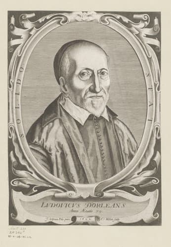 Portret van Louis Dorléans by Claude Mellan