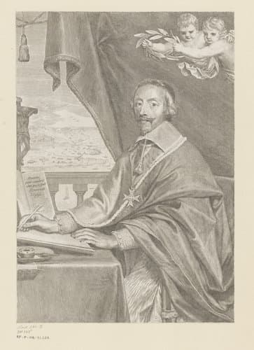 Titelpagina voor: Armand-Jean du Plessis hertog van Richelieu, Traité qui contient la méthode la plus facile (...), 1651 by Claude Mellan