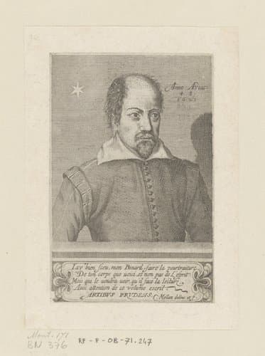 Portret van Pierre Binard, op 48-jarige leeftijd by Claude Mellan