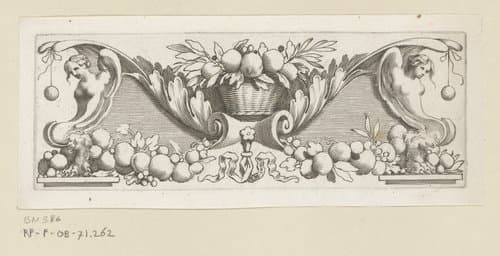 Vignet met fruit by Claude Mellan