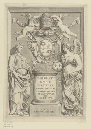 Titelpagina voor: Paus Alexander VII by Claude Mellan